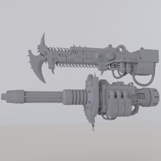 unordentliches espada gunshield juego 3D print model - Mito3D
