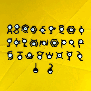 sconosciuto alfabeto Basso poli Pokemon 3d stampabile decorazione Fai creativo Schermo magnetico lettere casa arredamento oggetti collezione fan arte scritte educativo personalizzabile 3d print model - Mito3D