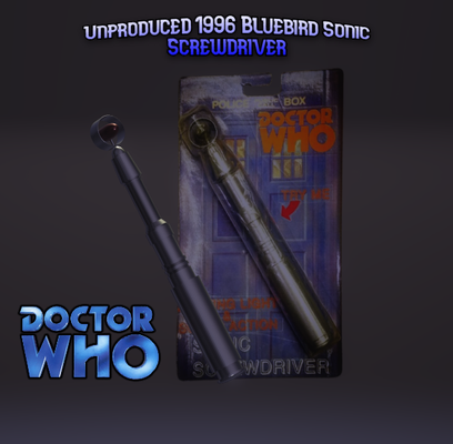 unproduced 1996 bluebird sonic screwdriver doctorwho sonicscrewdriver 3d print model - Mito3D