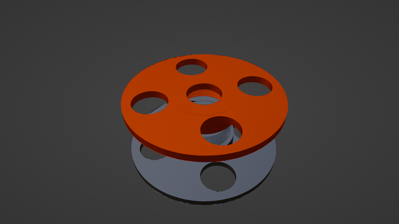 unscrewable coil holder Tools door 3d print model - Mito3D