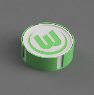 untersetzer vfl Wolfsburg montanha russa bebidas Bundesliga Bochum Borussia futebol 3d print model - Mito3D