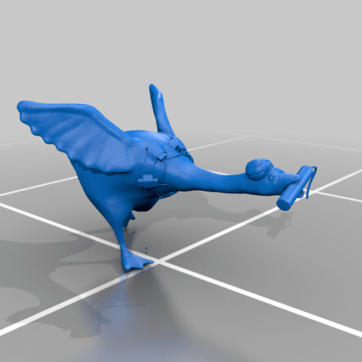 untitled goose running art game 3D print model - Mito3D