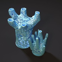 incomum decorativo vaso 2 3d print model - Mito3D