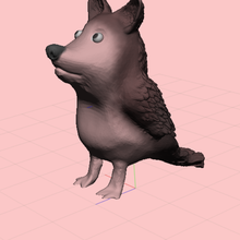 incomum cão pássaro arte brinquedo 3d print model - Mito3D