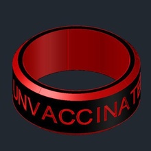 vacunado anillo joyería joya COVID 19 covid 3d print model - Mito3D