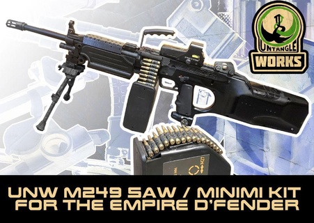 unw m249 saw fn minimi kit empire d'fender paintball marker box mag dfender 3d print model - Mito3D
