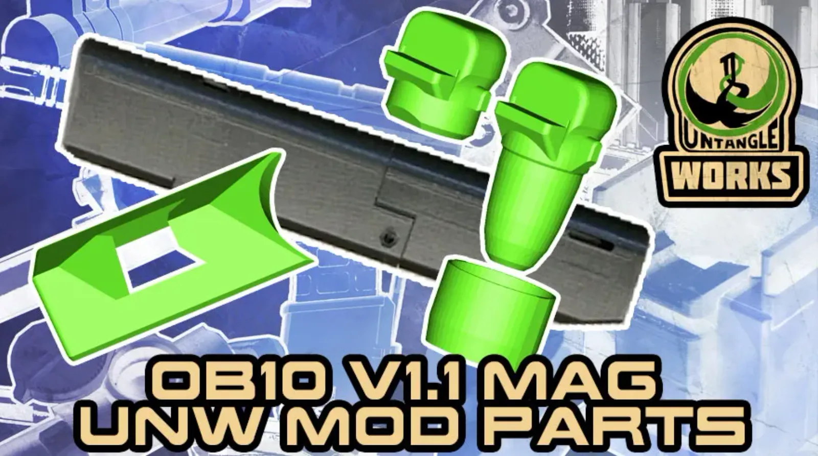 ağ modlar garip paintball ob10 v11 tipx mag Magfed dergi 3D print model - Mito3D