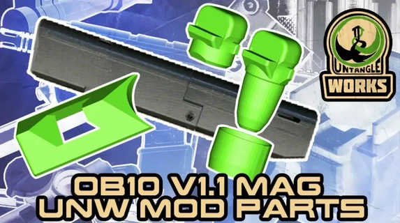 unw mods oddball paintball's ob10 v11 tipx mag paintball magfed ob10 tipx magazine  3d print model - Mito3D