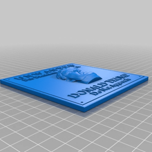 indesiderato briscola personalizzato placca donald 3d print model - Mito3D