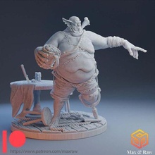 uorbad fat base - ready game tabletop dnd warhammer land support 40k sigmar infinity 3d print model - Mito3D