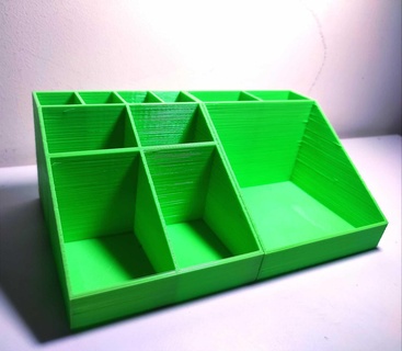 up table organizer bathroom accessories box holder make-up organi zer women fashion pencil case 3d print model - Mito3D