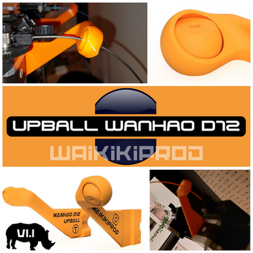 Wanhao d12 leiten fil Aktualisierung Werkzeug Ball Vervielfältiger Ausrüstung Filament ptfe rotule 3D print model - Mito3D