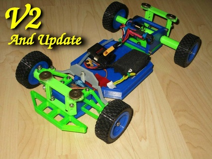 update bodywork supports fully 3d printable 1 18 rc car chassis need bearings bearingless radio control upgrade toy 3d print model - Mito3D