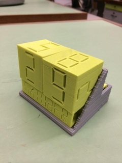 Atualizada calendário quadra suporte armazenamento blocos casa 3d print model - Mito3D