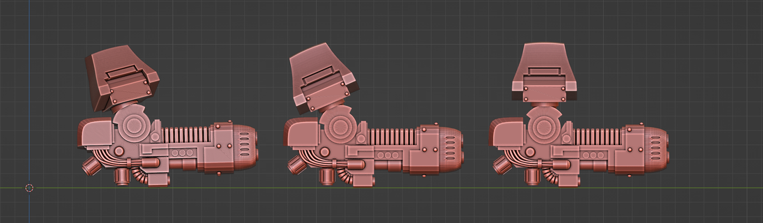 updated tomb walker plasma cannons 3d print model - Mito3D