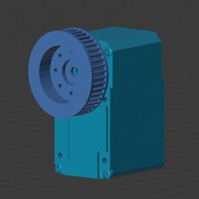 actualizado el diente de la rueda lx16a servo varios correa distribución brazo robot 3d print model - Mito3D