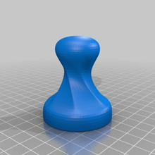 updated twisted coffee tamper 50mm diameter household kitchen_dining 3d print model - Mito3D