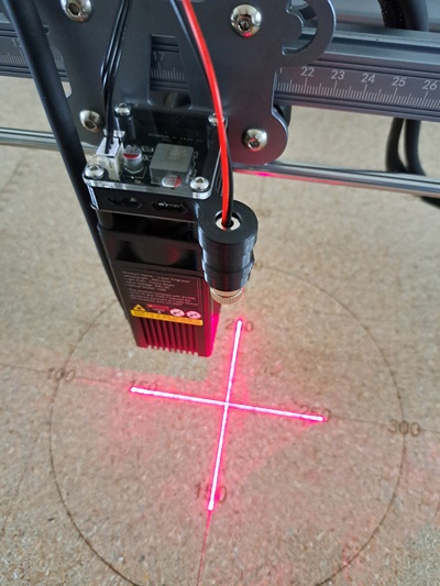 melhoria laser posicionamento falcão cr alidade gravação 10w ponteiro 3d print model - Mito3D