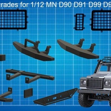 Yükselt parçalar aksesuarlar 1 12 rc mn d90 d91 d99 d99s 3d print model - Mito3D