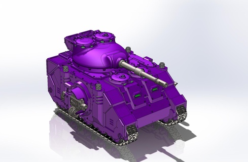 améliorer pièces prédateur tourelle horus hérésie wh 40 30 rhinocéros guerre marteau espace Marin 3d print model - Mito3D