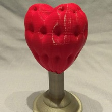 upholstered heart various cushion gift hearts sweetheart valentine valentines day 3d print model - Mito3D