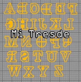 upper case alphabet cutter cutting 3d print model - Mito3D