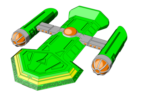 ur quan dreadnought étoile contrôle maîtrise starmada poussée 3d print model - Mito3D