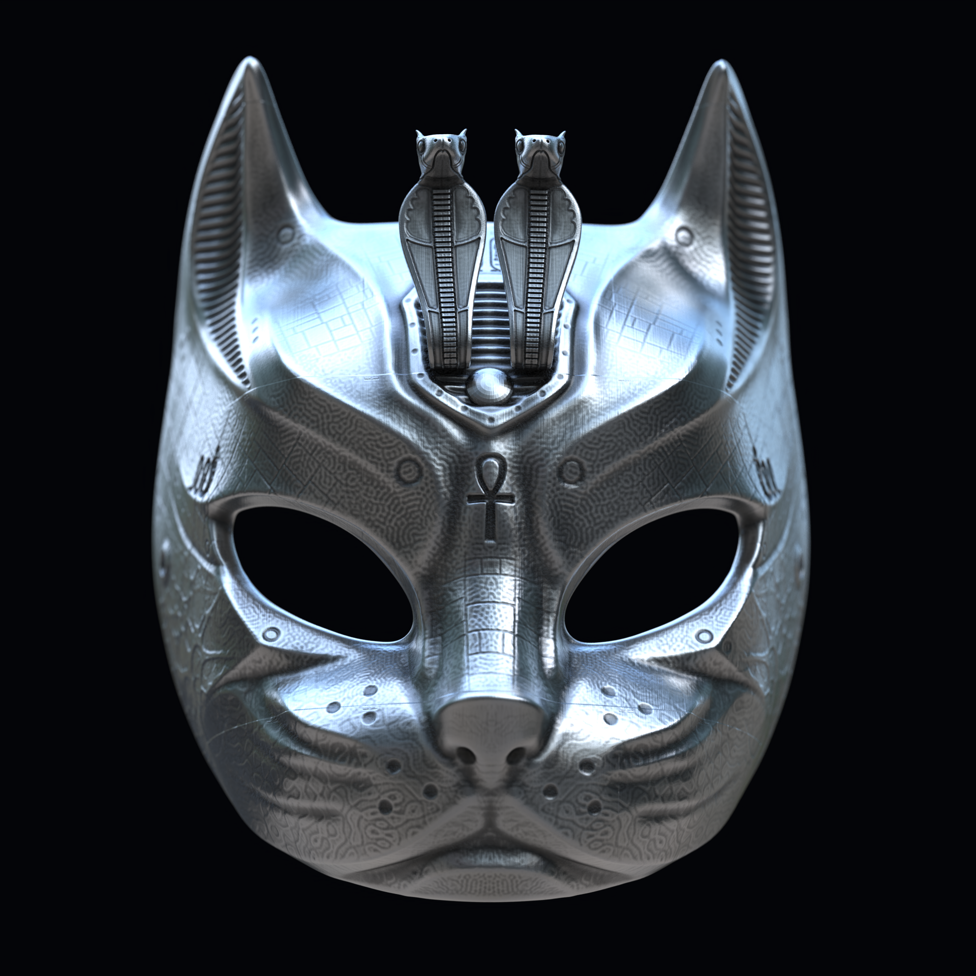 uraeus kedi maske iii v2 3D print model - Mito3D