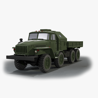 ural 4320 8x8 militares exército montagem MBT russo passatempo guerra carro brinquedo soldado 3d print model - Mito3D