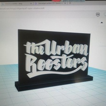 urban roosters table 3d print model - Mito3D