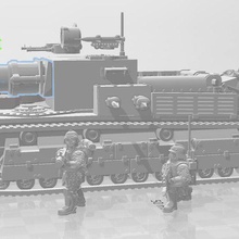 ürdeşi at 101 tank yok edici 3d print model - Mito3D