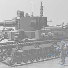 urdeshi at-83 brigand super tank game 3d print model - Mito3D