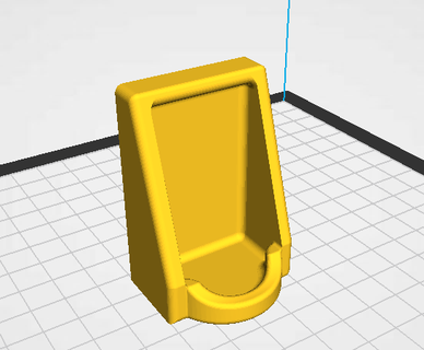 Urinal Badezimmer 3d print model - Mito3D