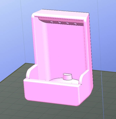urinal bathroom public home house 3d print model - Mito3D