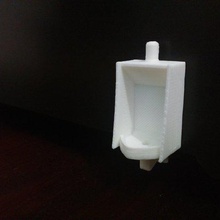urinoir home toilet bathroom 3d print model - Mito3D