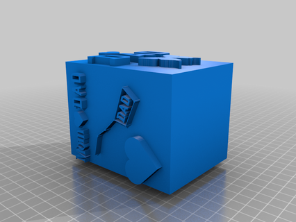 urne papa catégorisé 3d print model - Mito3D