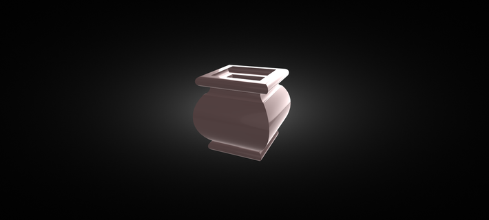 urne autant bas urne autant bas planteur 3d impression stl 3d print model - Mito3D