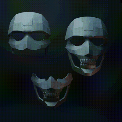 maledetto maschera indesiderato immortale avventuriero casco cosplay stampa anime manhwa non morti 3d print model - Mito3D