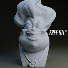 ursula bust - free stl 3d print model - Mito3D
