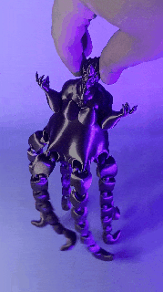 ursula flex- mermaid Art fantasy flexi flexy flexible toy articulated print in place disney ariel little octopus 3d print model - Mito3D