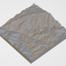 urubamba vallée machupicchu peru architecture modèle Montagne topographie neigeux champ échelle 3d print model - Mito3D