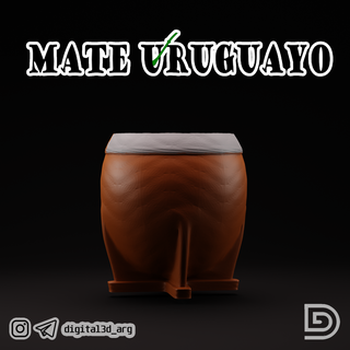 uruguayo compañero nost3d Uruguay cultos 3d impresión calabazas argentino diseño beber tardes casa 3d print model - Mito3D