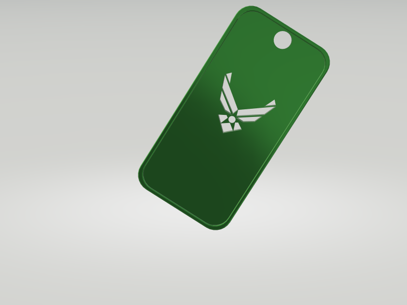 us air Obliger militaire badge assiette aérien 3D print model - Mito3D