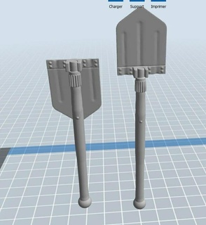 us army shovel 3d print model - Mito3D