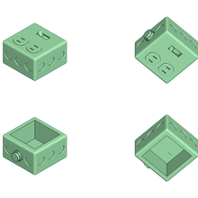 noi scatola elettrica scala 1 a 10 gioco dr-knut elettronico box garage 3d print model - Mito3D