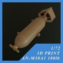 us gp bomb an-m30a1 100lb 1 72 1/72 1:72 ww2 world war korean he modeling suspended armaments air force navy 3d print model - Mito3D