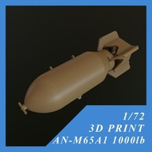 us gp bomb an-m65a1 1000lb 1-72 an-m65 1/72 1:72 ww2 world war korean he modeling suspended armaments air force navy bomber weapon 3d print model - Mito3D