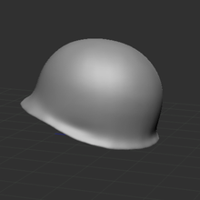us capacete Bolsa bolsa alemão militares soldado câquê 3d print model - Mito3D