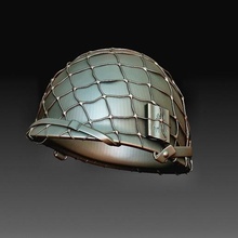us helmet gadget high poly printable-model art 3d print model - Mito3D