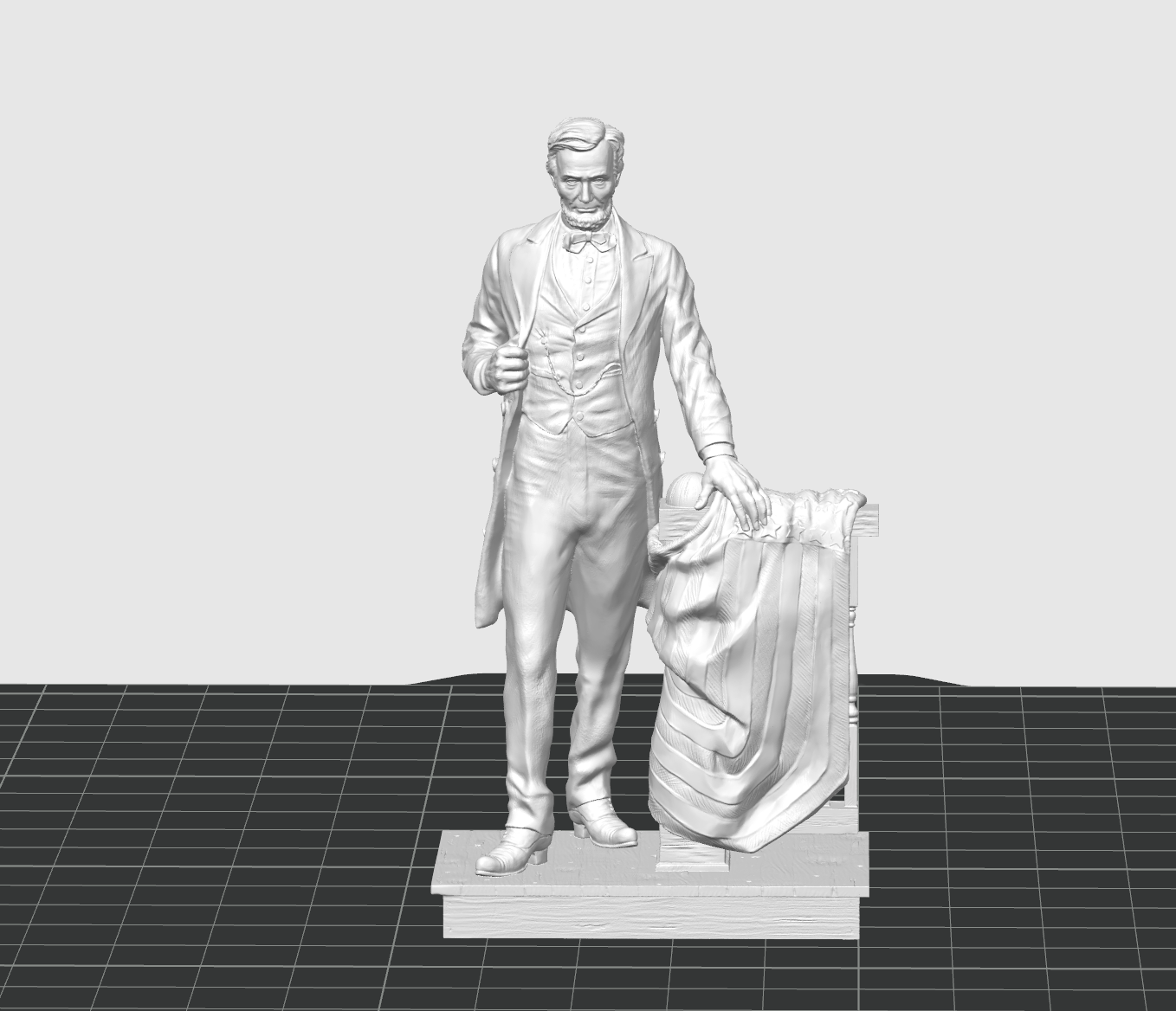 us presidente abrahán lincoln 3d modelo arte america estados unidos historia cráneo retrato miniaturas figuritas obama triunfo estatua celebridad putin politicos personaje hombre 3D print model - Mito3D